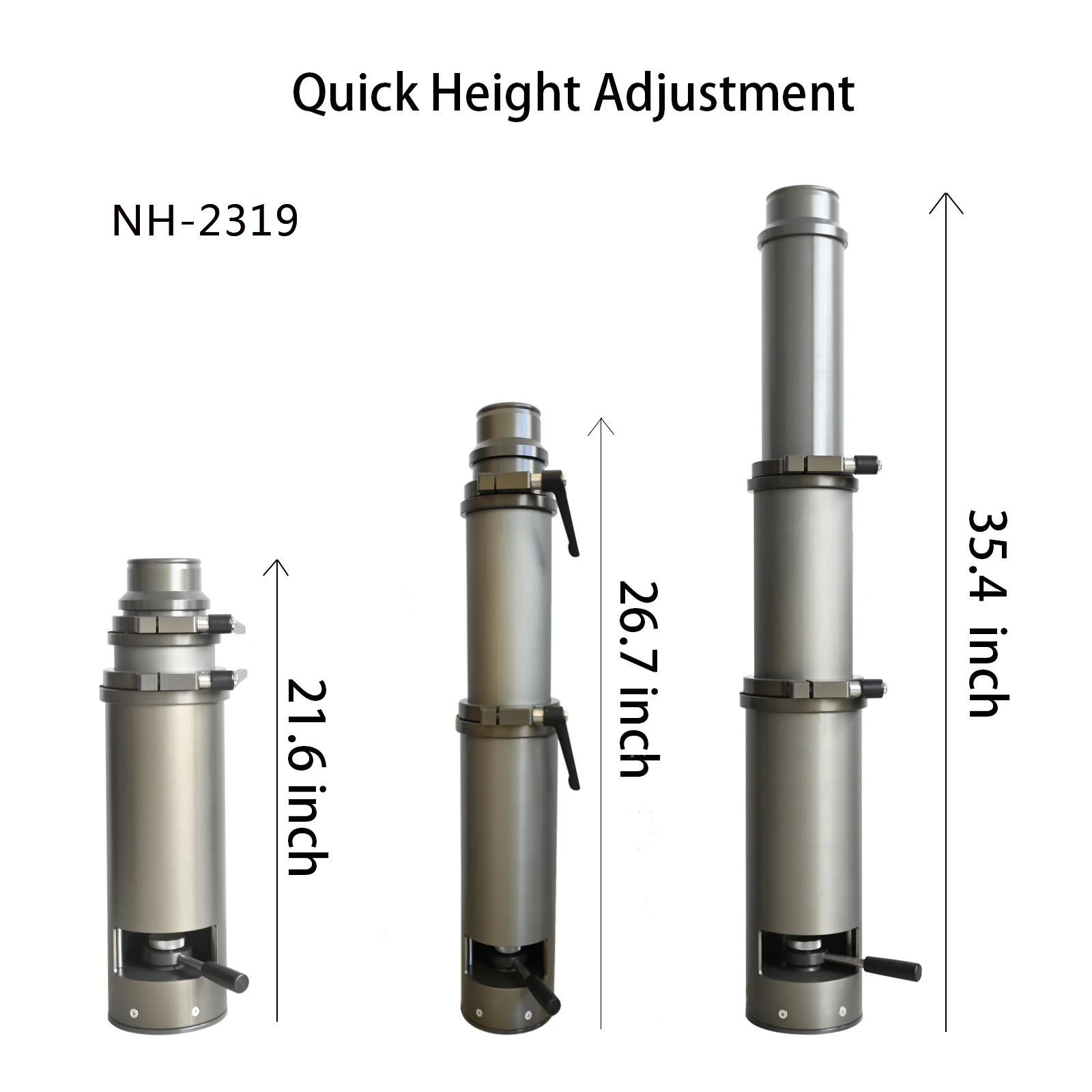 ملحقات الكاميرا لمعدات التصوير الفوتوغرافي NSH Telescoping Bazooka Euro Riser المستخدمة لضبط الارتفاع