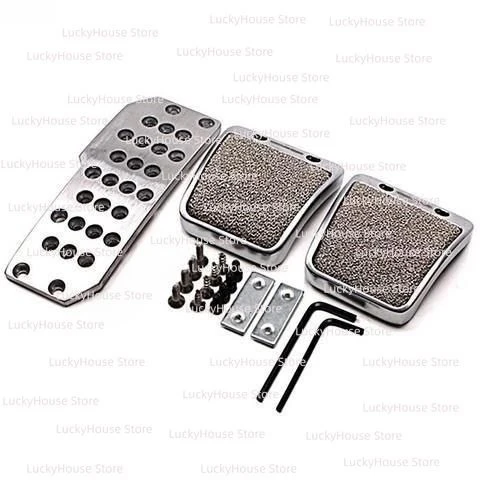 Universal Modified Car Pedals, Anti-slip Accelerator Brake Pedal Pads for Manual & Automatic Transmission, Wear-resistant