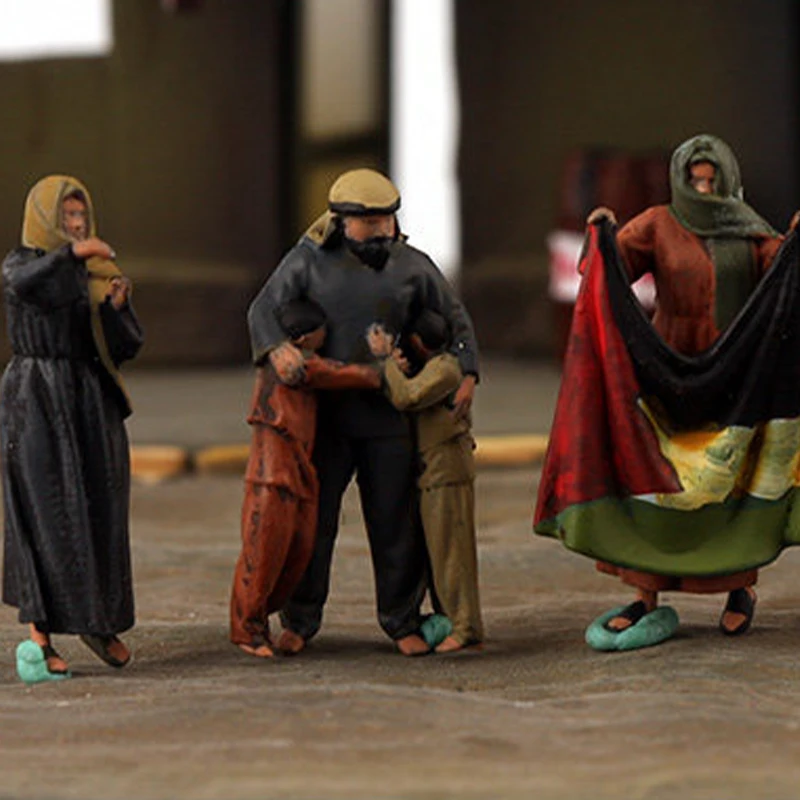 

1:72 Scale Resin Material Modern Warfare Civilians Soldiers 7 Suitable For Tank Helicopter Scenes Collectible Decorative Gifts