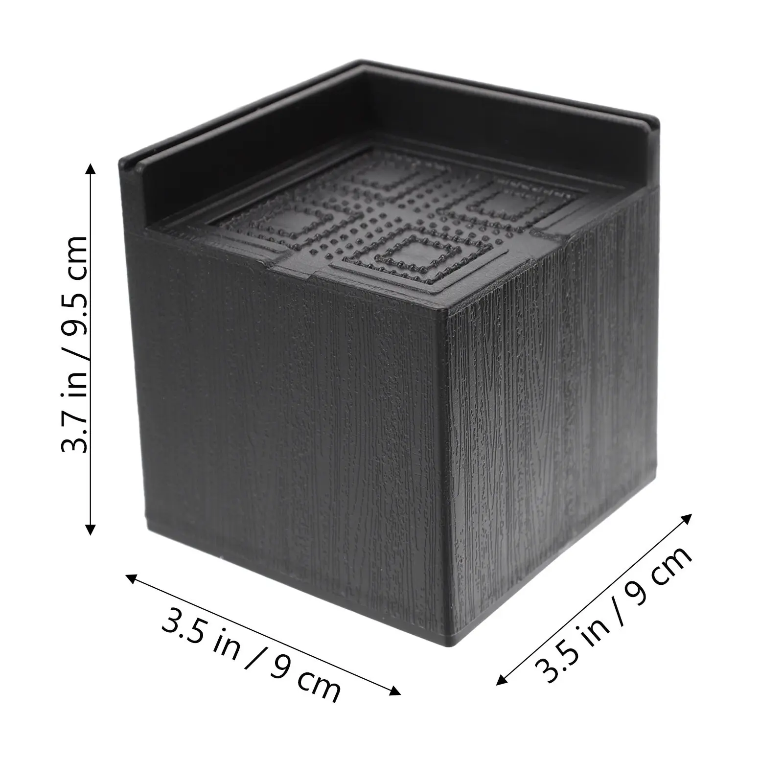 4Pcs Furniture Heightening Pad Rubber Square Heavy Duty Riser for Bed Table Chair Protection Noise Reduction