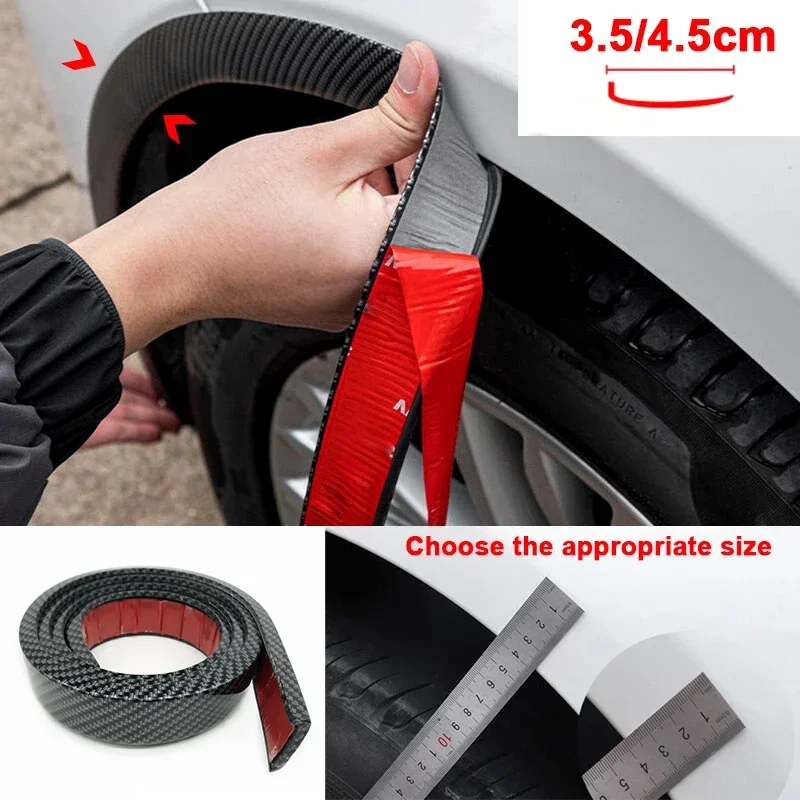 

Car Fender Flares Wheel Arch Guard Trim Moulding Strip Eyebrow Lip Anti Scratch Mudflaps Universal Rubber Seal Protector Styling