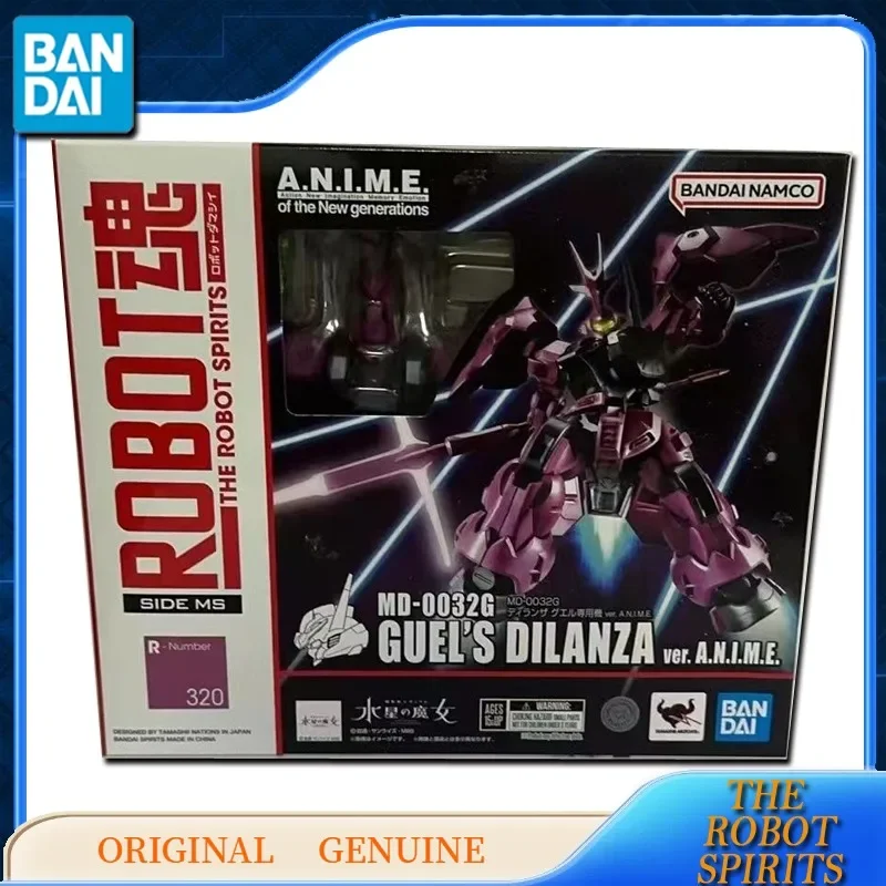 Bandai Original Genuine THE ROBOT SPIRITS GUNDAM MD-0032G GUEL'S DILANZA Anime Action Figures Toys for Kids Gift Model Ornaments