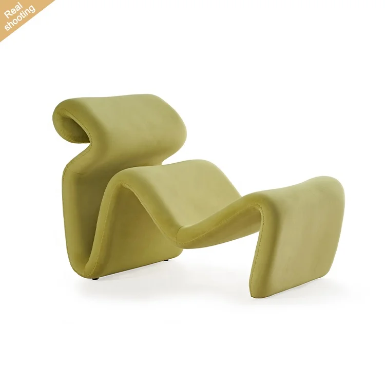 

Customized Modern Lazy Recliner Chairs Italian Living Room Furniture Velvet Chaise Lounge Sofa Chair