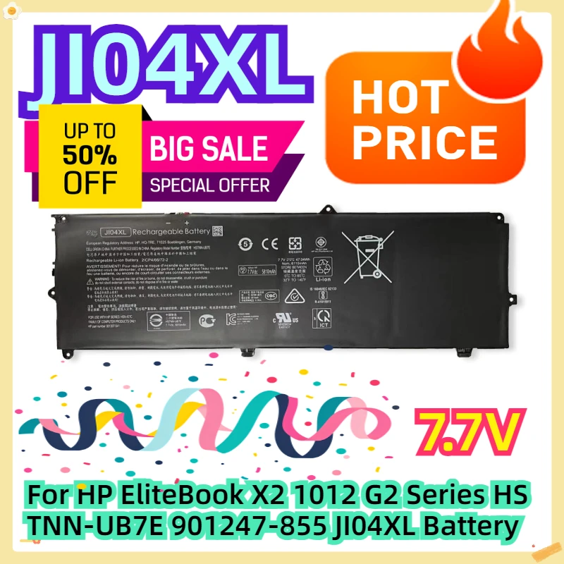 

For HP EliteBook X2 1012 G2 Series HSTNN-UB7E 901247-855 JI04XL Battery