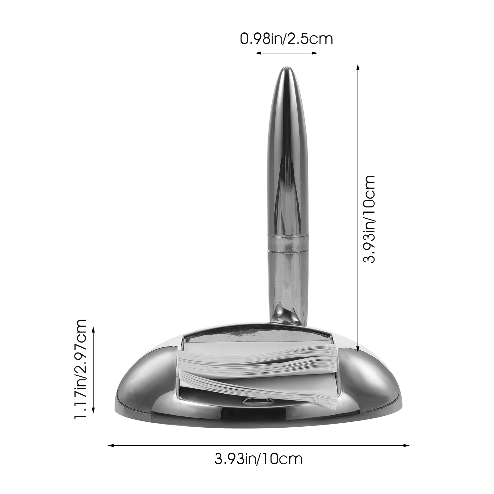 

Ballpoint Pen Holder Smooth Writing Signing Desk with Base Business Counter Professional Metal