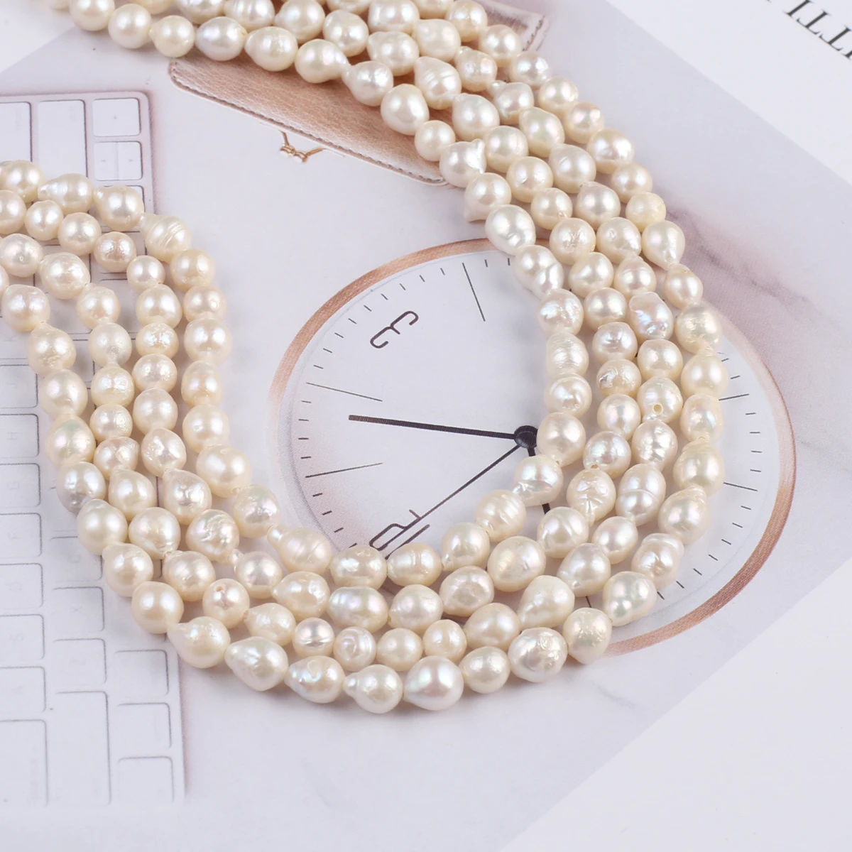 

Irregular Natural Freshwater Pearls Beads 5-6mm DIY for Jewelry Making DIY Bracelet Necklace Earrings Accessories 36cm