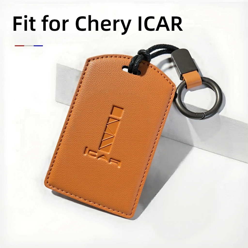

Fit for Chery ICAR 03T V23 Car Key Card Holder NFC Smart Card Case Suede Protective Shell