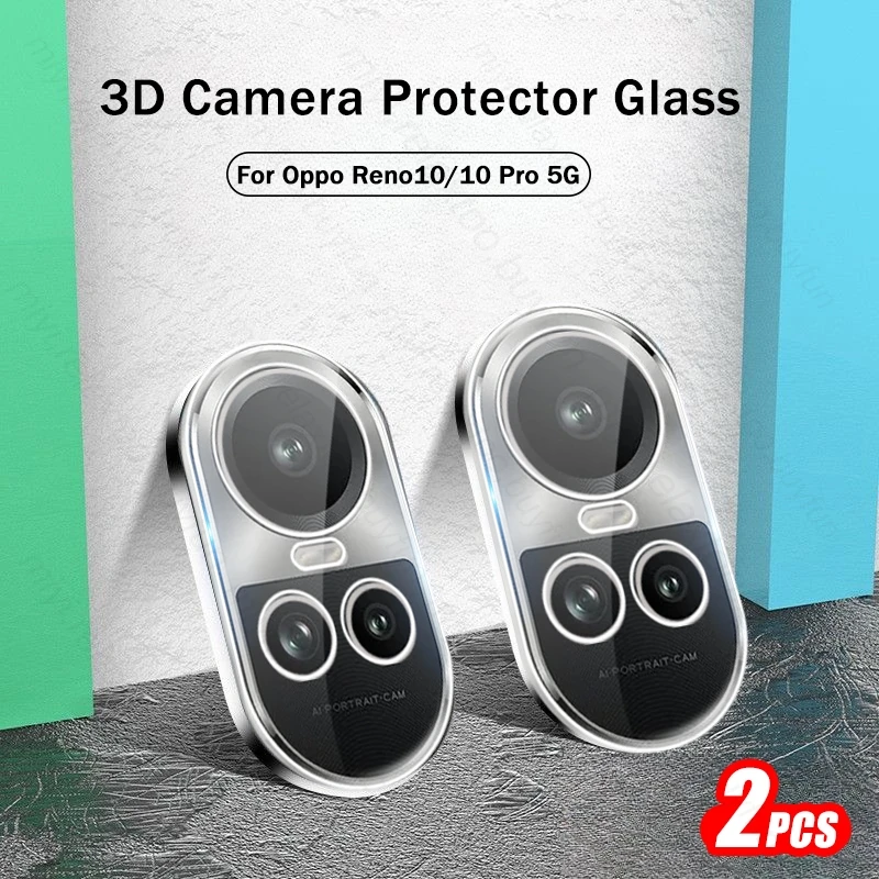 2PCS 3D Tempered Glass Lens Protector Cover For Oppo Reno10 Pro 5G Case Camera Protective Glass Appo Reno10pro Reno 10 Pro Plus