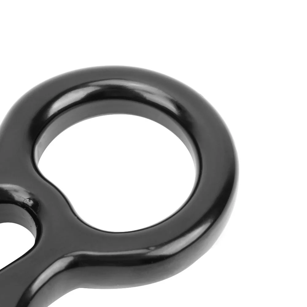 Portable Aluminum Alloy Yoga 8 Loop Load Capacity 50kg Rescue Descender Rappel Descender Brakedown Protector Equipment Supplies