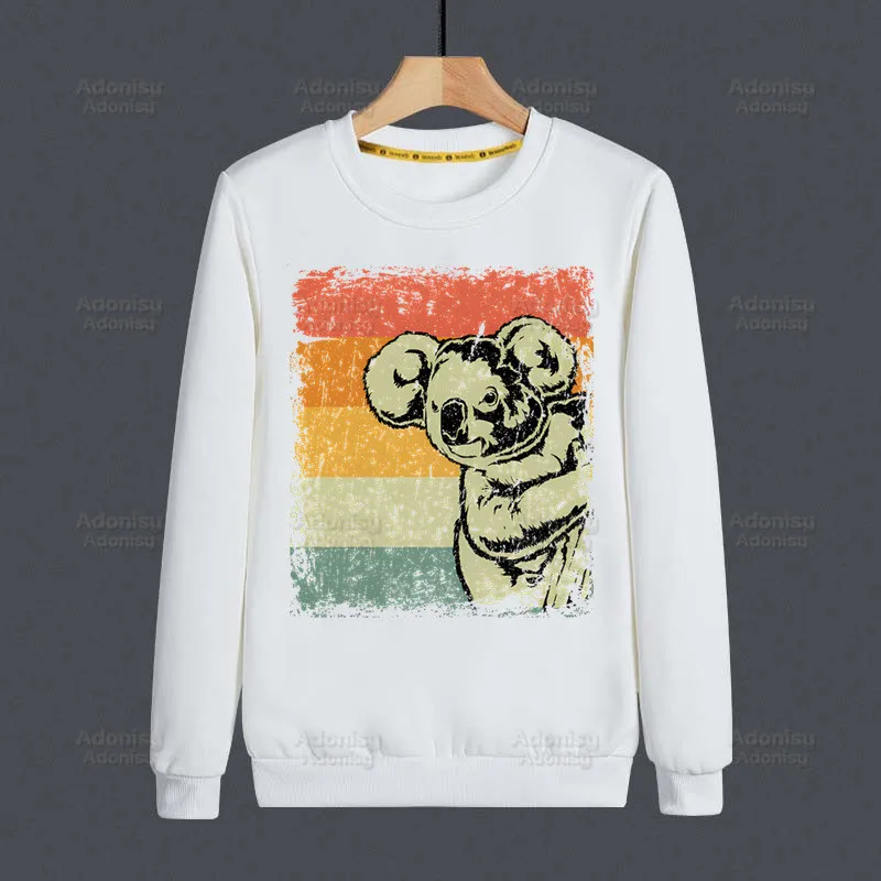 

Koala Kawaii Hoodies Cute Cartoon Sweatshirts Men Woman Fashion Autumn Winter Hip Hop Hoody Male Casual Tops