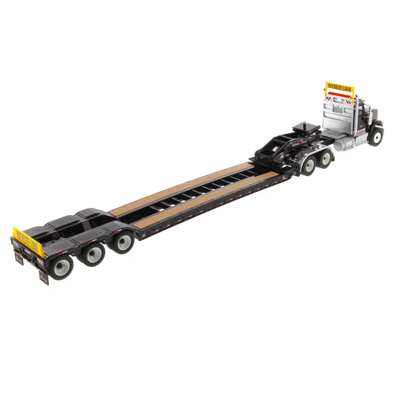 DM 1/50 International HX520 & XL 120 Low-Profile HDG Trailer 71017 Diecast Model Toys For Collection Gift