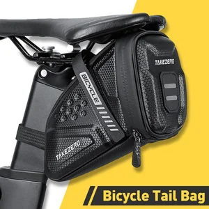 Waterproof bicycle saddle bag, reflective striped saddlebags, road bike tool holder, mtb accessories, new, 2023 10 Main Sales Door Tools Bike - №6