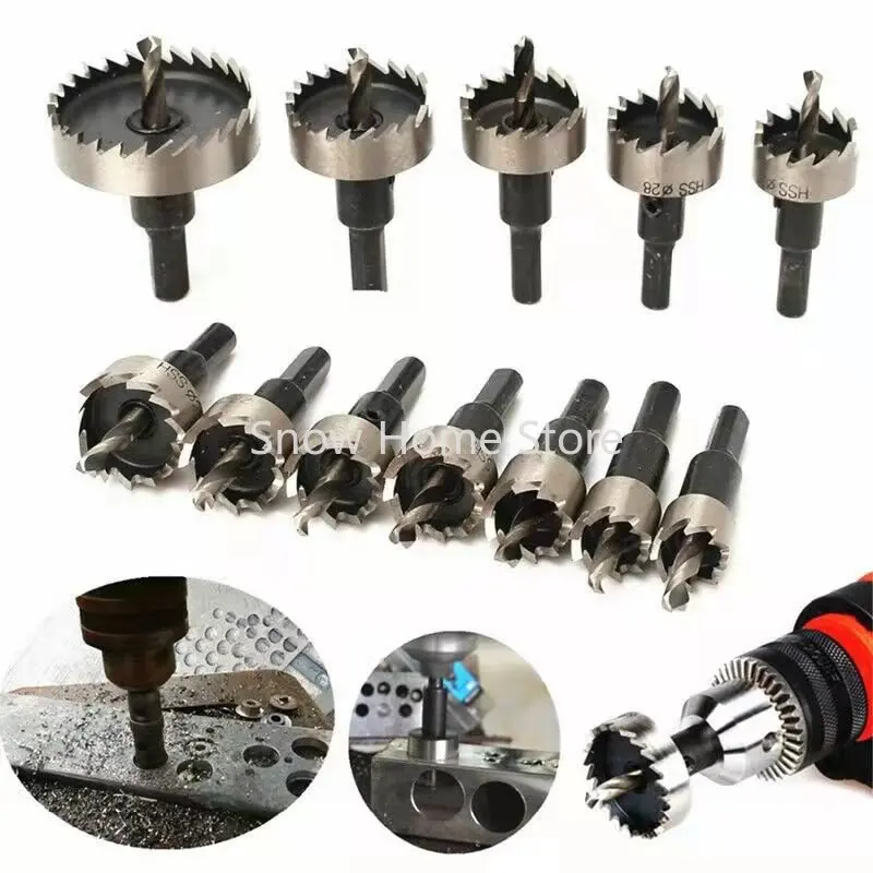 1pc New Stainless Steel Drill Bit Metal Heavy Duty Hole Saw Cutter Tool 16mm 20mm 25mm 30mm 32mm Optional