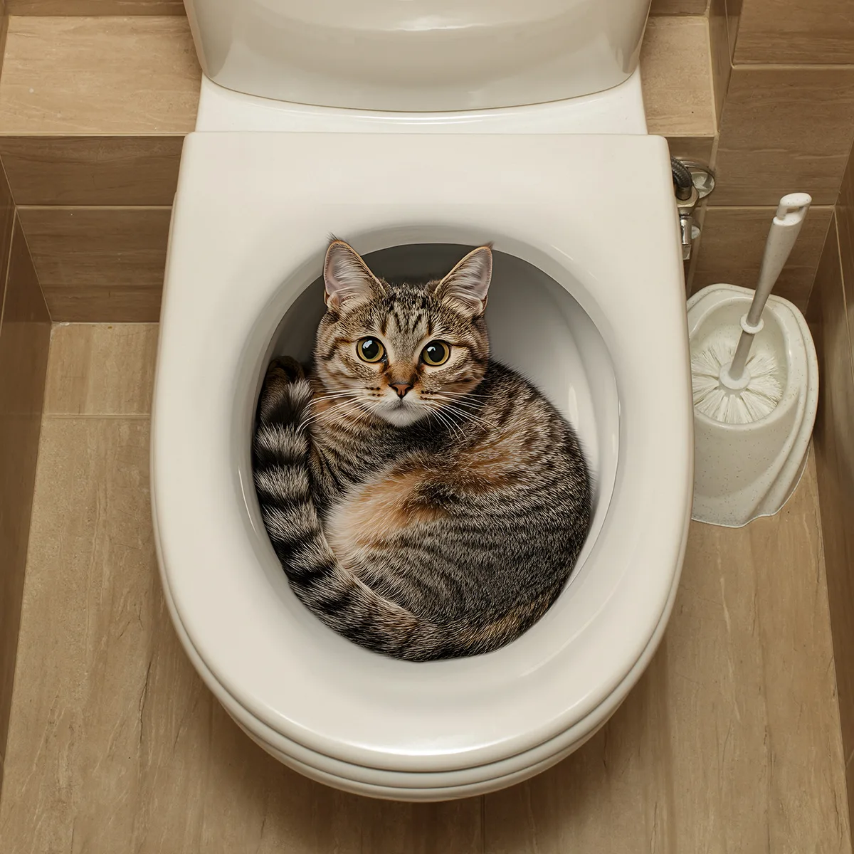 3D Funny Cat Toilet Sticker Bathroom Toilet Cover Sticker Wall Stickers Animal Wc Accessories For Home BathRoom Decoration