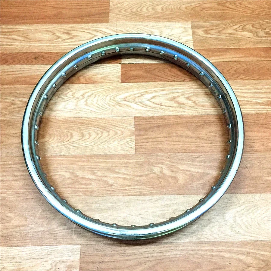 For Motorcycle Wheel Motorcycle Rim 1.4/1.6/1.85/2.15/2.50/3.00x15x16x17x18x19x21 Rims 1pcs 36 Holes Stainless Steel 1.6X21
