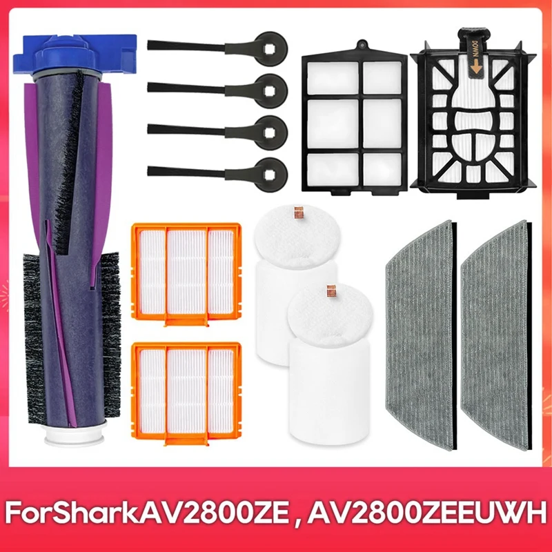 A23T for Shark PowerDetect AV2800ZE Vacuum Cleaner Parts, Roller Brush Mop Filter Replacement Kit, 1 Set Accessories