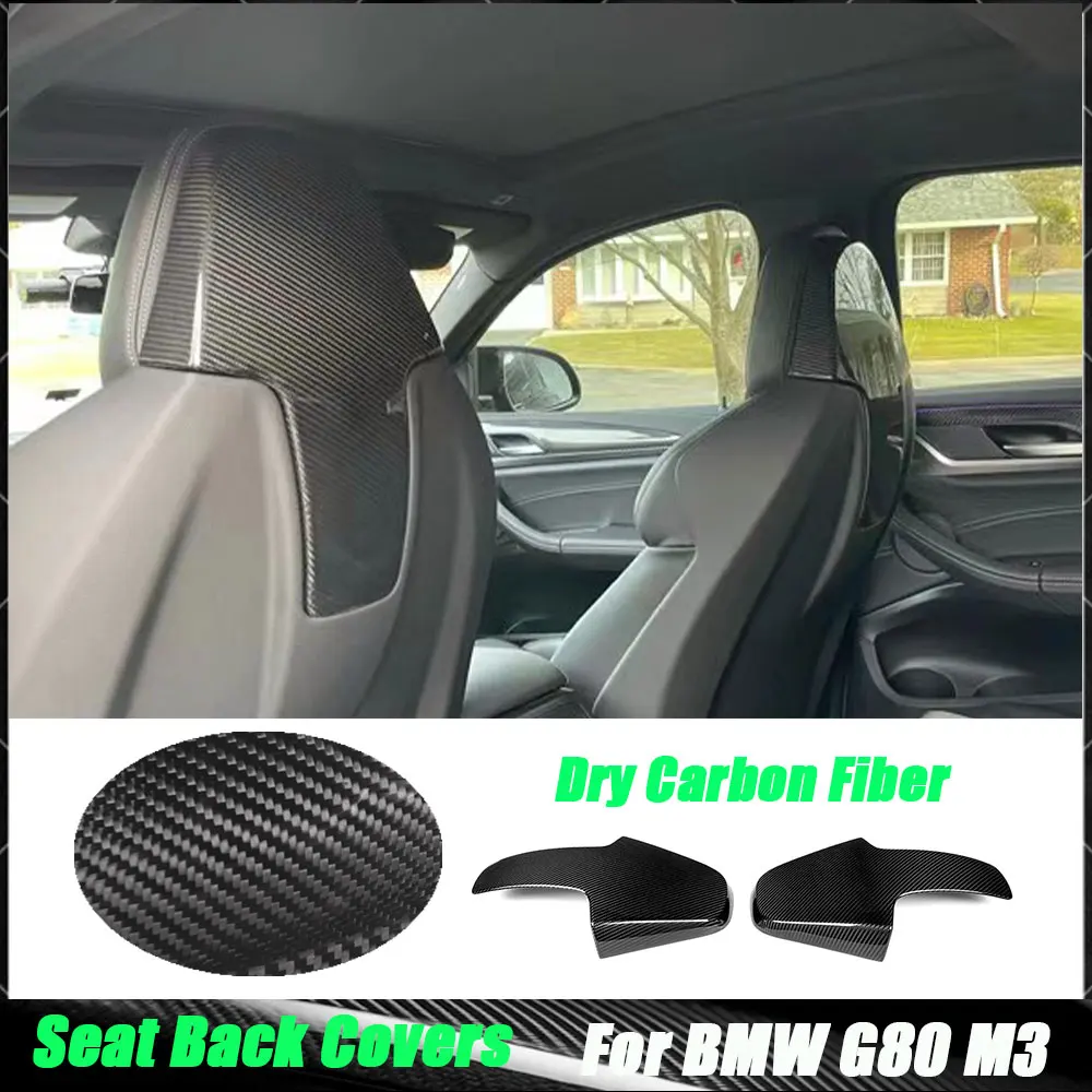 

Накладки на спинки сидений из сухого карбона для BMW G80 M3 F91 F92 F93 M8 F97 X3M F98 X4M 2020+