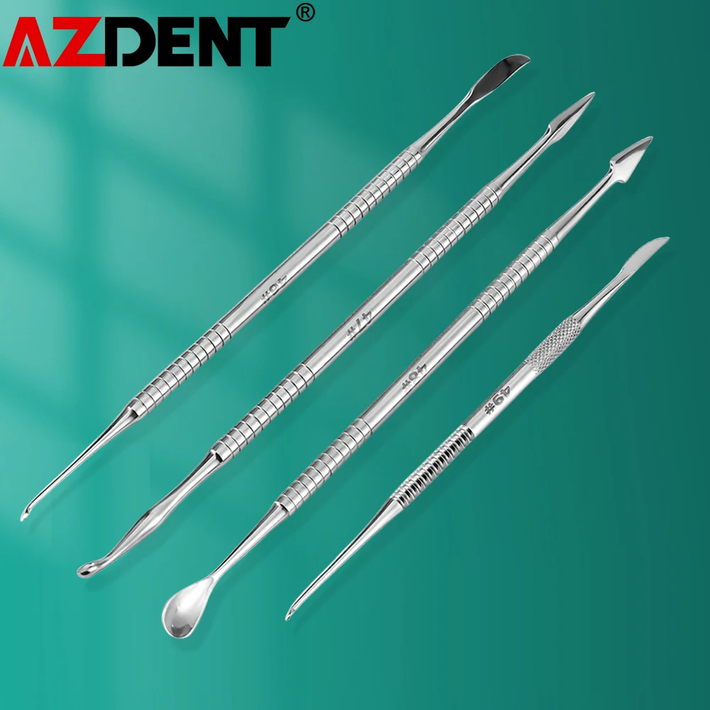 

1Pcs Azdent Dental Cement Gingival Appliance Stainless Steel Double Ends Autoclave Filling Tool Instrument Implant Dentist Knife