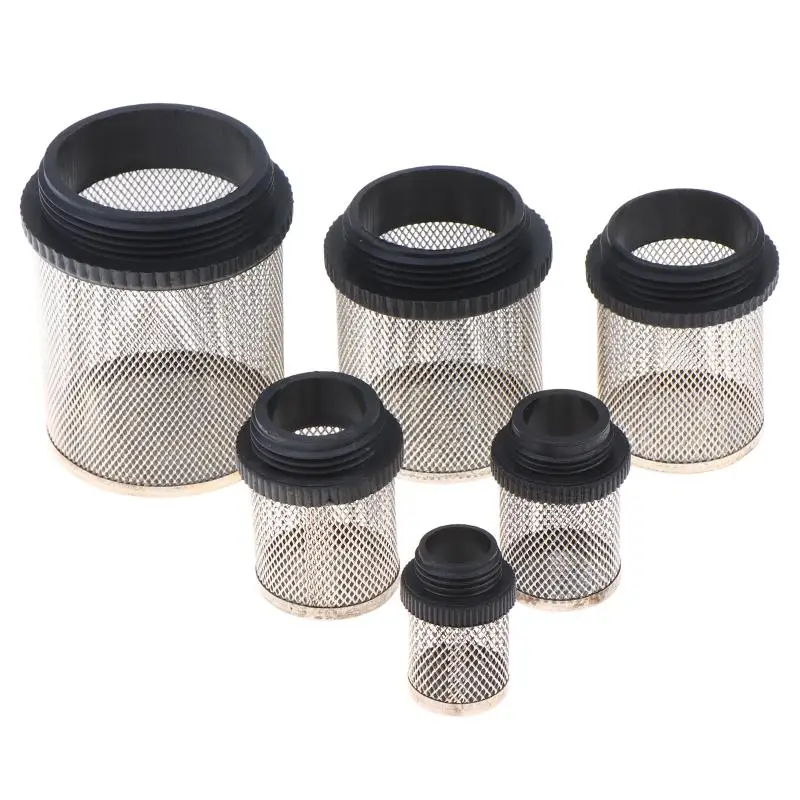 1pc New 20/25/32/40/47/58MM 304 Stainless Filter For Garden Irrigation Aquarium Water Pump Fillter Plastic Male Thread Filter