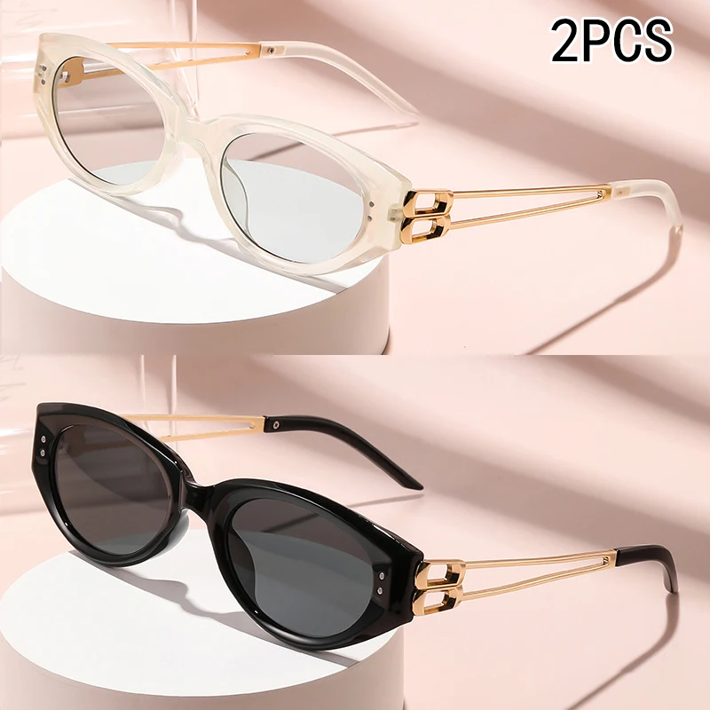 

2 шт., автомобильные солнцезащитные очки «кошачий глаз», высококачественные металлические солнцезащитные очки с полыми дужками, солнцезащитные очки с защитой от ультрафиолета, солнцезащитные очки 6103