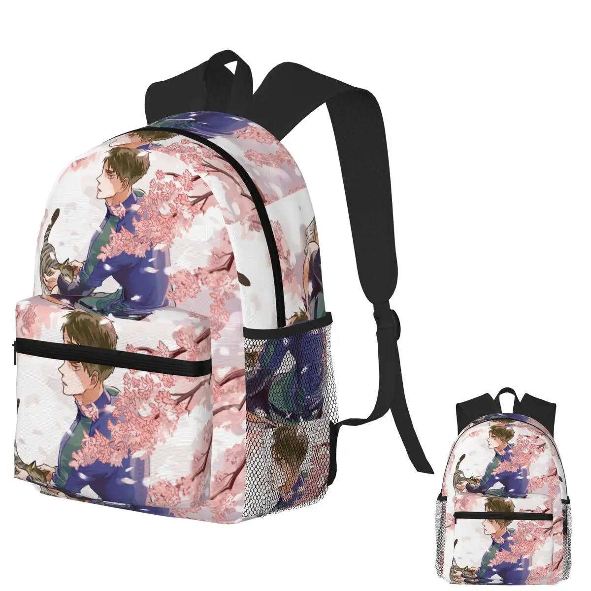 Haikyuu Manga Ushijima Wakatoshi حقيبة ظهر الطالب حقيبة مدرسية المشي لمسافات طويلة السفر Daypack للبنين بنات موضة حقيبة الكتب حقائب كتف #1