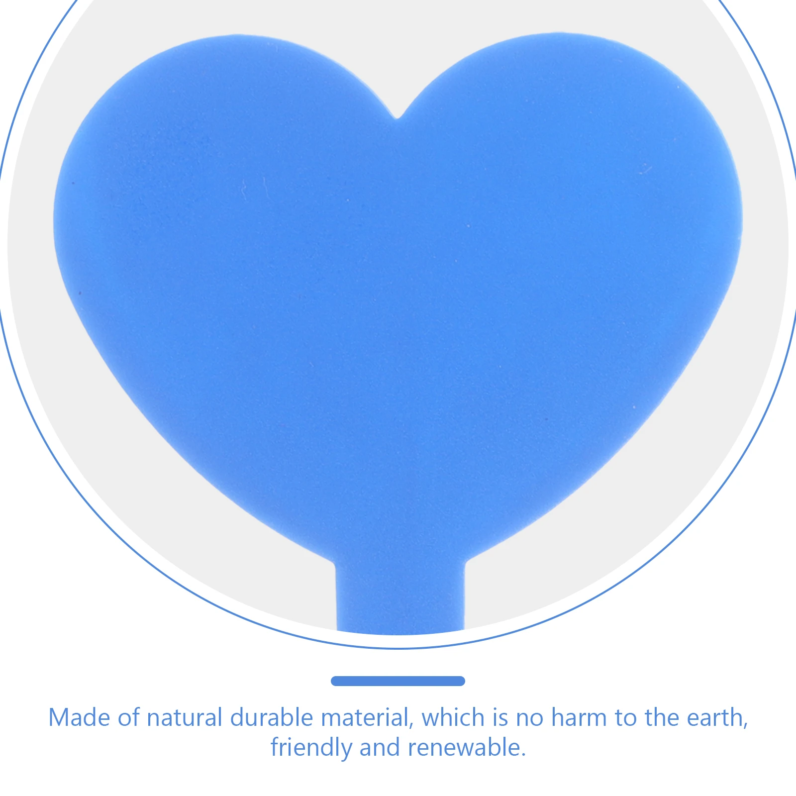 

100pcs Heart Shape Plant Labels Reusable Garden Markers Durable Natural Material Double Sided Writing Plant Accessories For