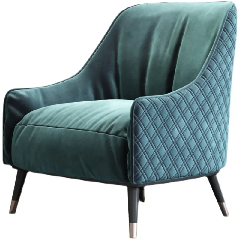 XL light luxury modern sofa malachite green single tiger chair leisure chair dressing chair