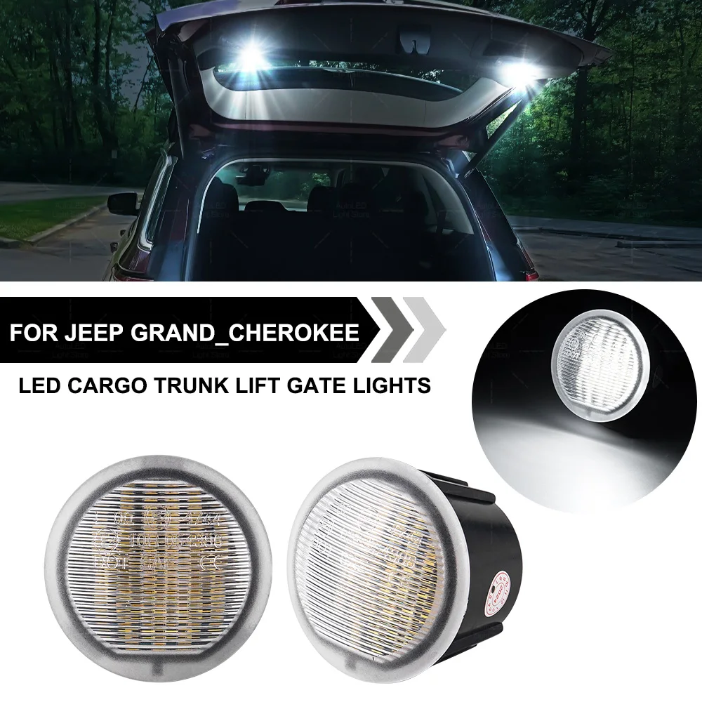 

2Pcs LED Cargo Trunk Lift Gate Lights For Jeep Grand Cherokee Commander Dodge Durango Chryslet PT Cruiser