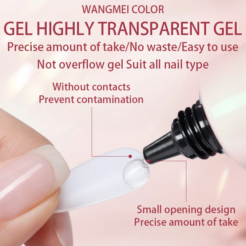 WANGMEI COLOR، 15 جرام، غراء أظافر قوي للغاية للضغط على الأظافر، لا حاجة لمصباح الأشعة فوق البنفسجية/Led، سريع الجفاف 5s، لتزيين سحر الأظافر