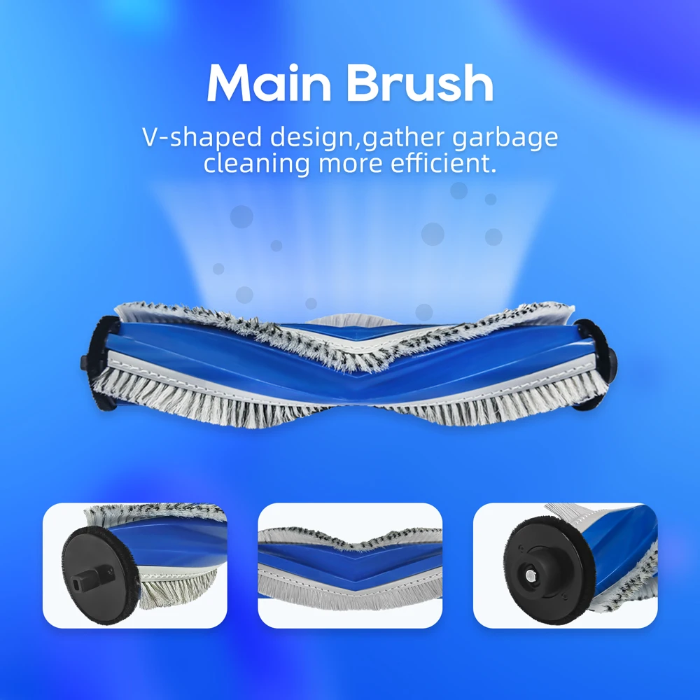 Compatible For ECOVACS DEEBOOT T30 OMNI / T30 PRO OMNI Spare Parts Main Side Brush Hepa Filter Mop Cloth Dust Bag Consumables view 3