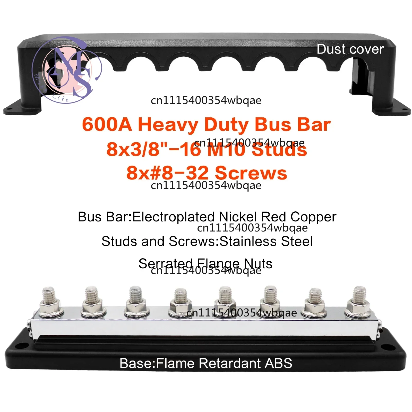 ZOCI-FOR-Car Truck Boat Copper Power Distribution Busbar with Cover