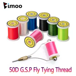 Bimoo 50D GSP Fly Tying Polyethylene Floss Thread High Quality Strong Tying Thread For Small Flies Nymphs Trout Fishing Lures