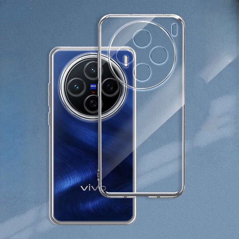 For Vivo X200 Pro Soft TPU Phone Case for VIVO VivoX200 X200ProMini Transparent Cover Shell Clear Protective Back Coque