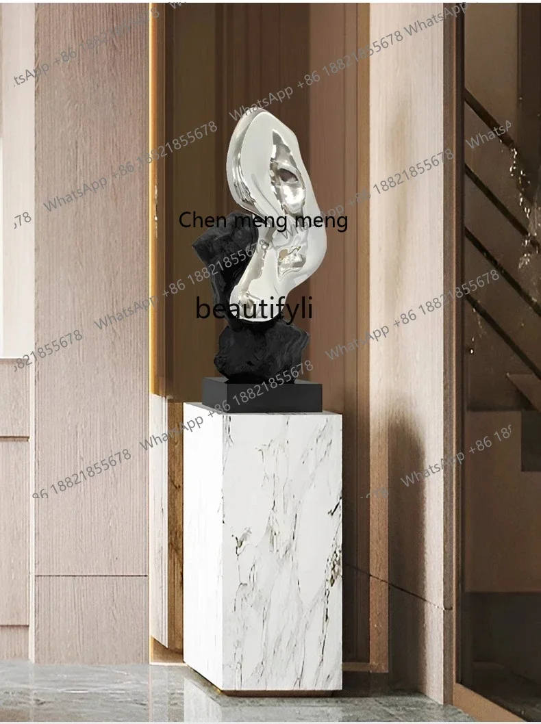 

C45 FRP stone sculpture entrance ornament modern new Chinese hotel aisle decoration