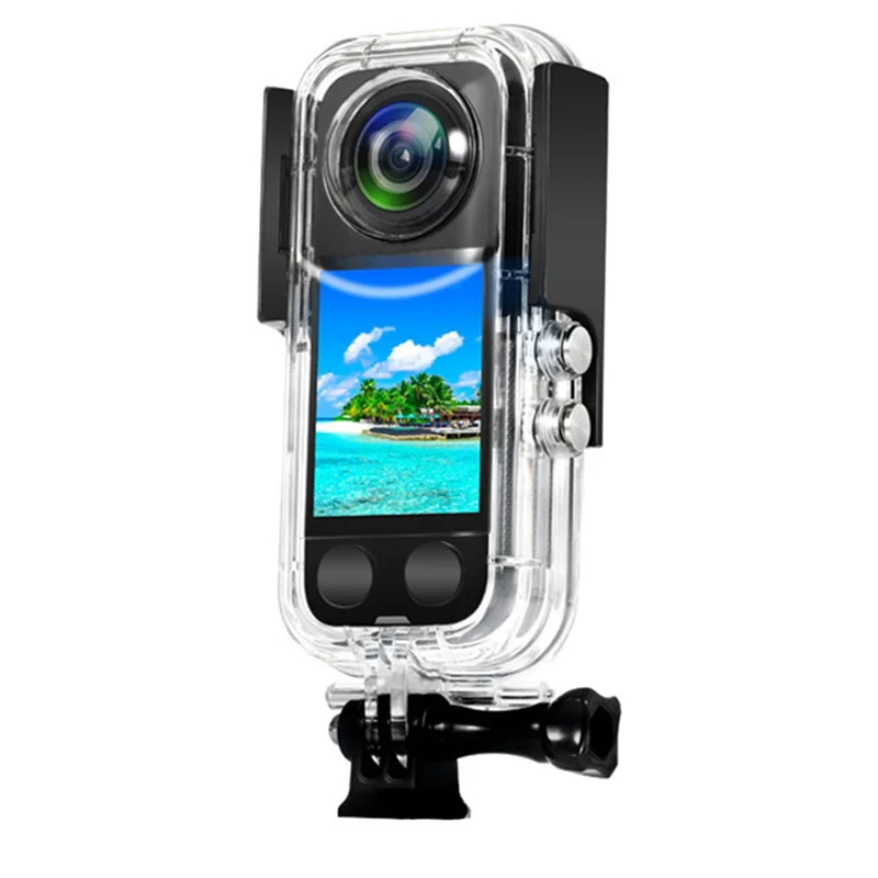 X3 Waterproof Shell 40M Diving Shell Protective Shell Fall Proof Shell Panoramic Sports Camera Spare Parts For Insta 360