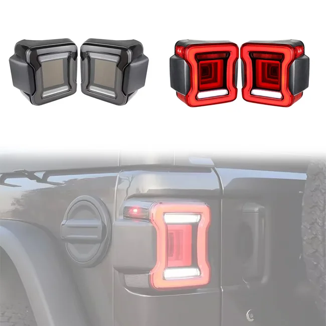 Car Modification Accessories 07-17 for Jeep Wrangler JK 4x4 Offroad Red Lens Rear Tail Light Brake Turn Signal Lamp