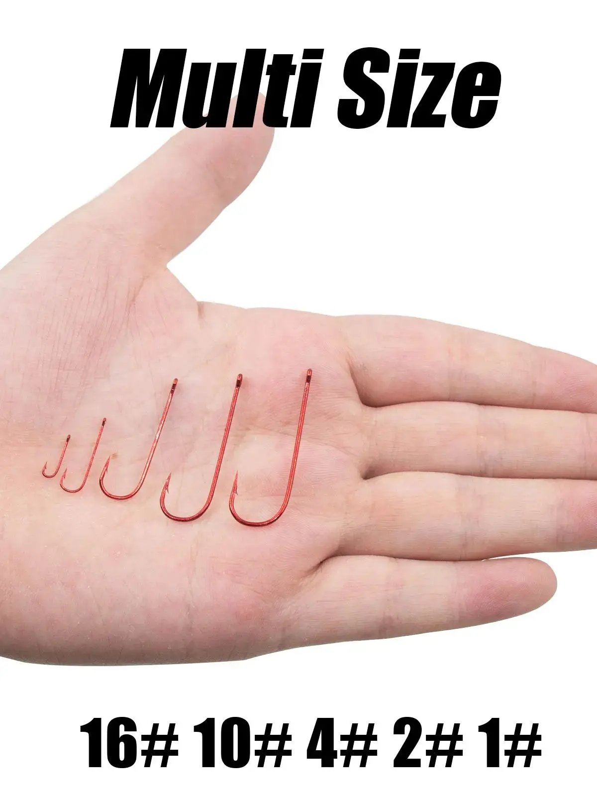 Hameçons de pêche 9KM Aberdeen Hook Red 50-200 pièces 2X Long Shank Light Wire pour la pêche au soleil, au petit bar, à la truite en eau douce