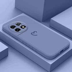 Half A Heart Phone Case For Oneplus 11 11R 10 10R 10T 9R 9RT 9 8T 8 7 7T Pro 5G Liquid Silicone Cover