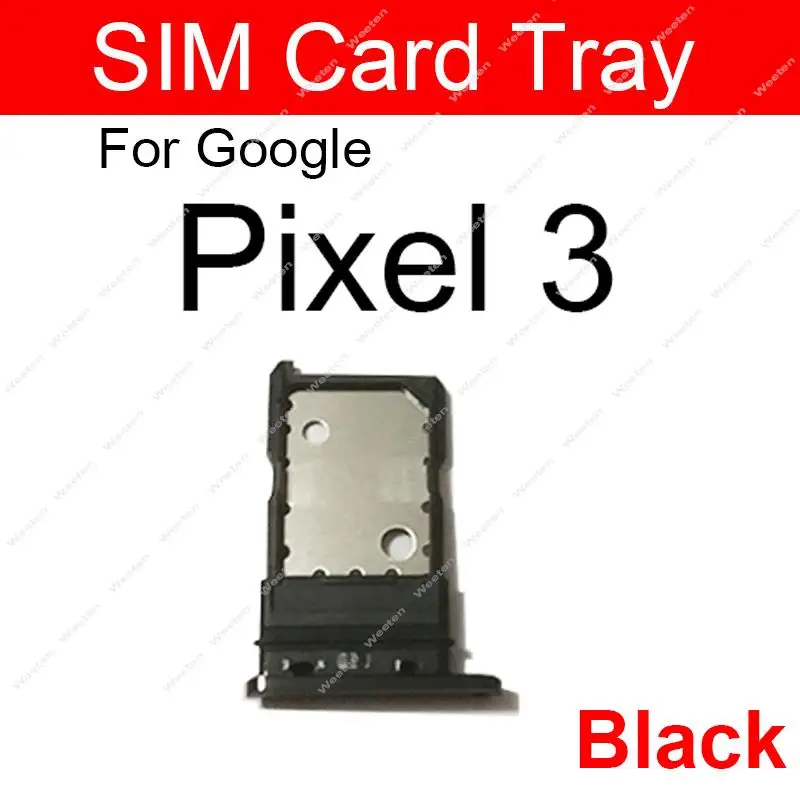 SIM Card Tray Holder For Google Pixel 3 3XL 3A XL Sim Reader Slot Socket Module Replacement Repair Parts