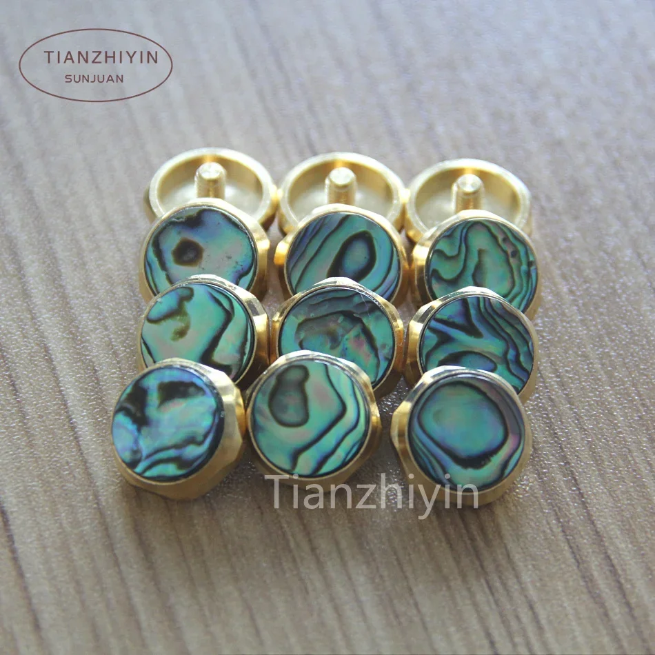 

12Pcs Gold Plated Trumpet Shell Buttons Pack of 12 Elegant Gold-Plated Fashion Accessory Buttons for Clothing And Craft