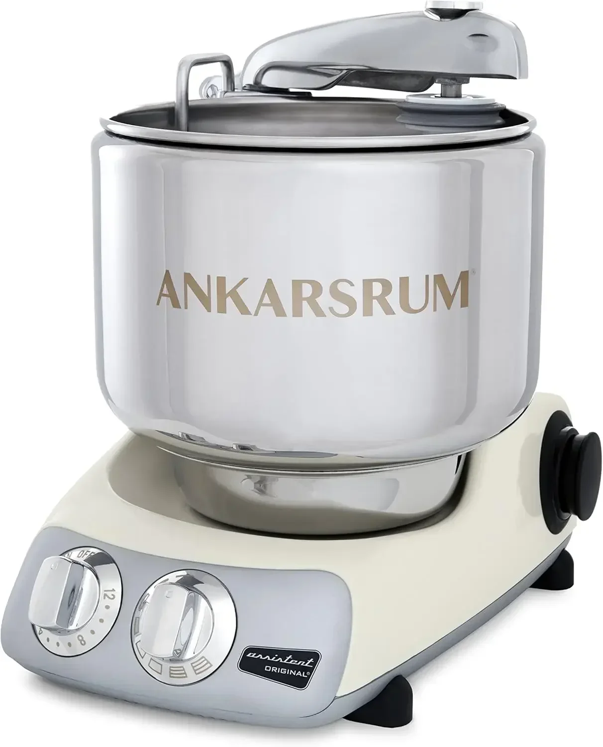 

Ankarsrum Original 6230 Light Creme and Stainless Steel 7 Liter Stand Mixer