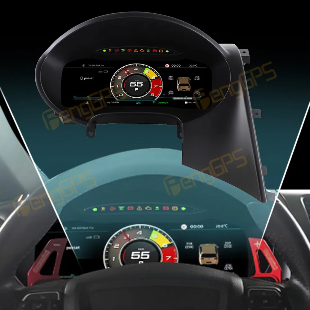 

Цифровая LCD-панель приборов для Volkswagen SEAT Leon 2009-2012, спидометр, одометр, дисплей на приборной панели