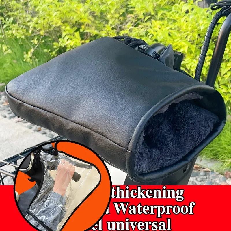 

1pair Motorcycle Handlebar Muffs Winter Equipment Mitts Warmer Gloves Waterproof Handmuffs Bicycle Handle Cover Motorbike Parts