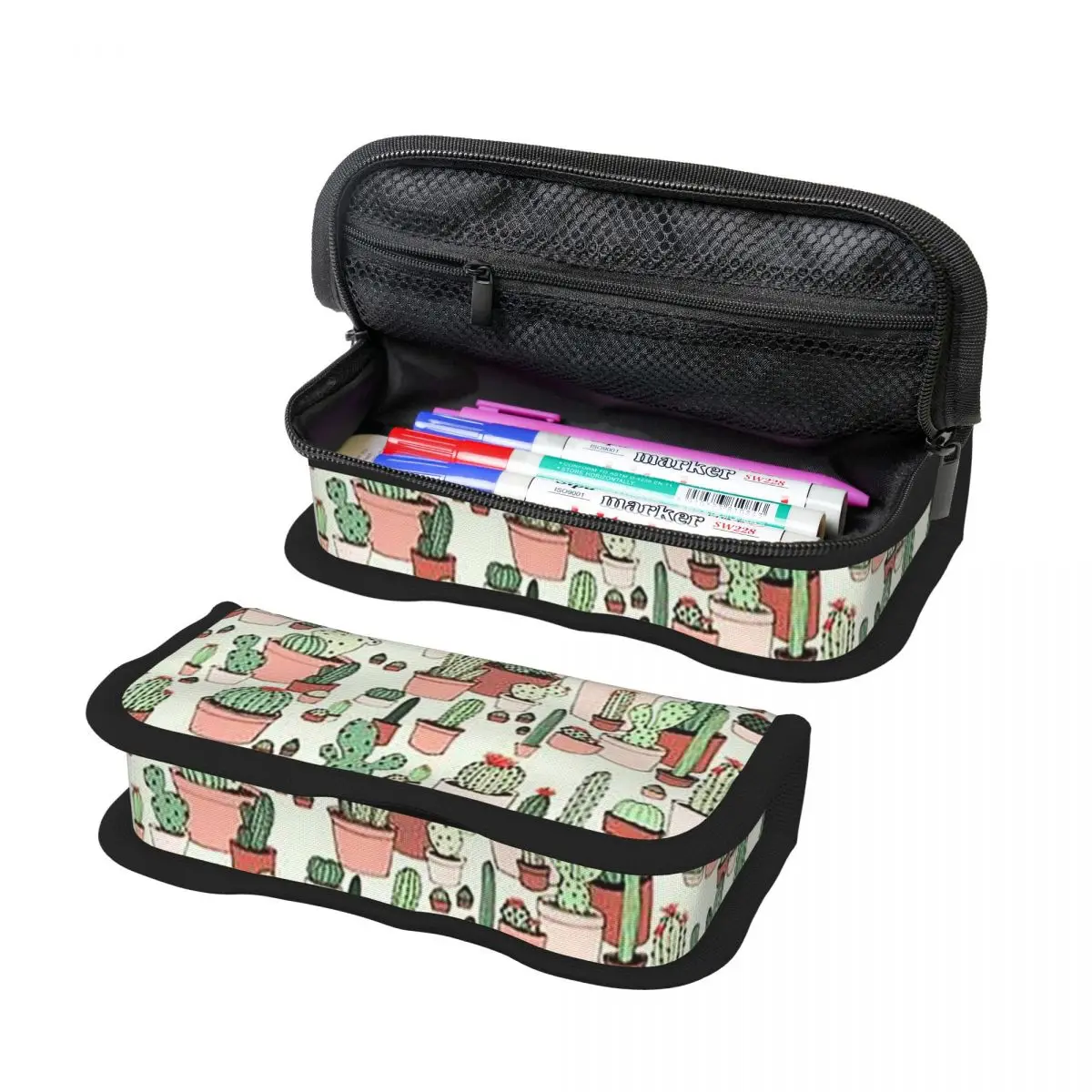 

Case Cactus Pencil Case for Kids School Pen Box Pencil Bag Stationery Supplies Pen Holder Bag