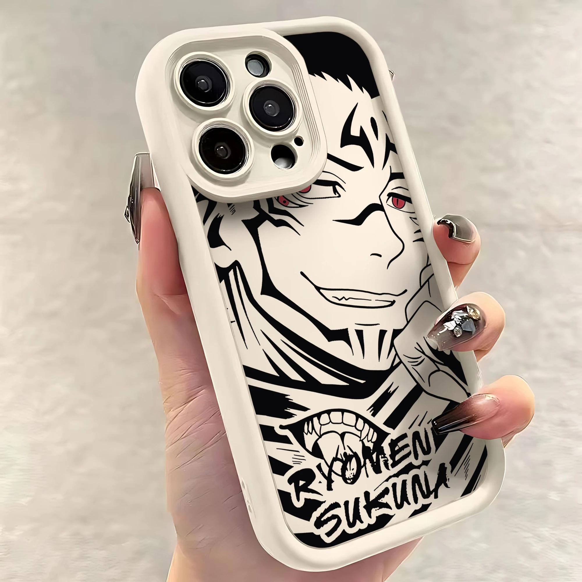 Custodia per telefono Anime Jujutsu Kaisen Cool per IPhone 16 15 14 13 12 11 Pro Max Mini XR XS X 7 8 Plus Cover posteriore morbida in TPU