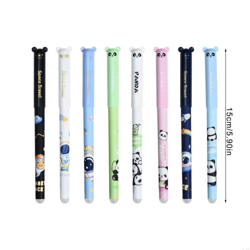 4pcs Cartoon Gel Pen 0,5 мм стиральная гель -ручка с ручкой заполняет ластики для написания k1kf