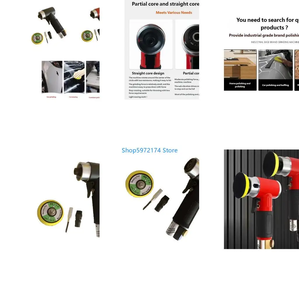 Y3NB Accuracy 2 Inch Air Powered Polisher Low Noise Sander Engineered For Superior Front Preparation And Wax Application