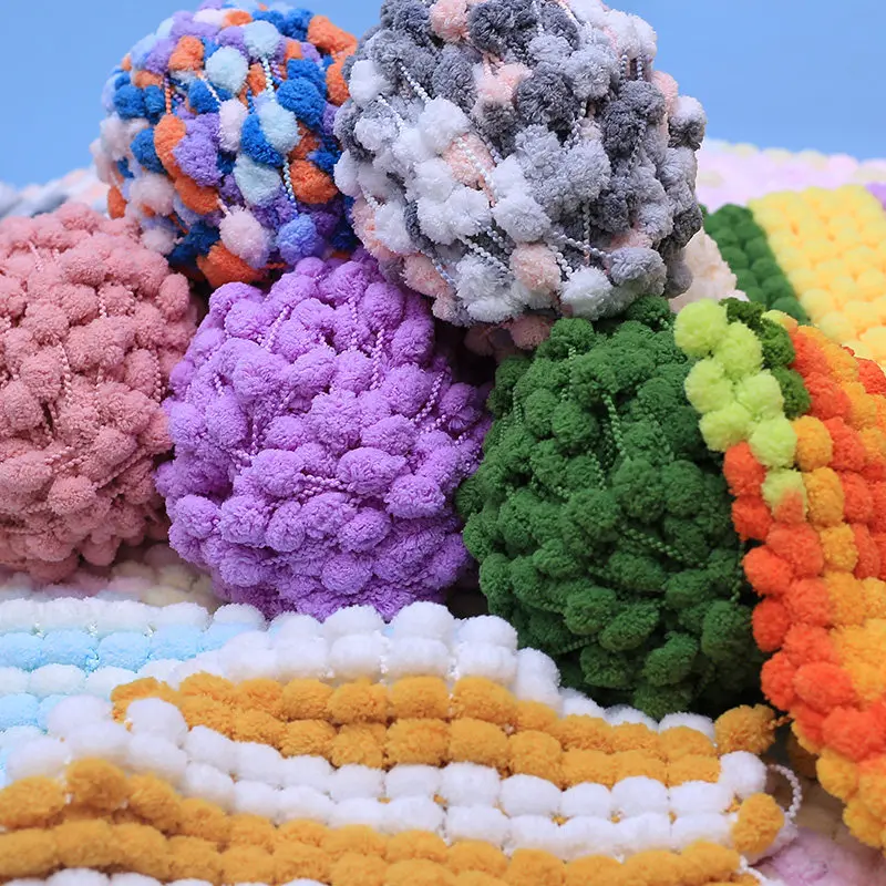 1Pc 130g Rainbow Ball Yarn Colorful Pom Pom polyester Yarn for Knitting Blanket Cushion Line crochet mat Thread  25m 984in view 3
