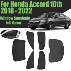 Custom Car Window Sunshade For Honda Accord 10th 2018 - 2022 Full Cover Privacy Blind Curtain Front Windshield 2019 2020 2021