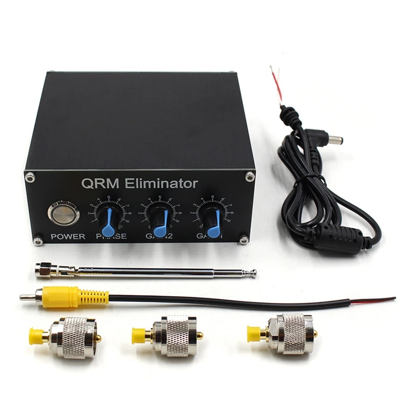 QRM Eliminator X-Phase (1-30 Mhz) HF Bands Adjustable Aluminum Housing PTT Control Signal Eliminator For Film Industry